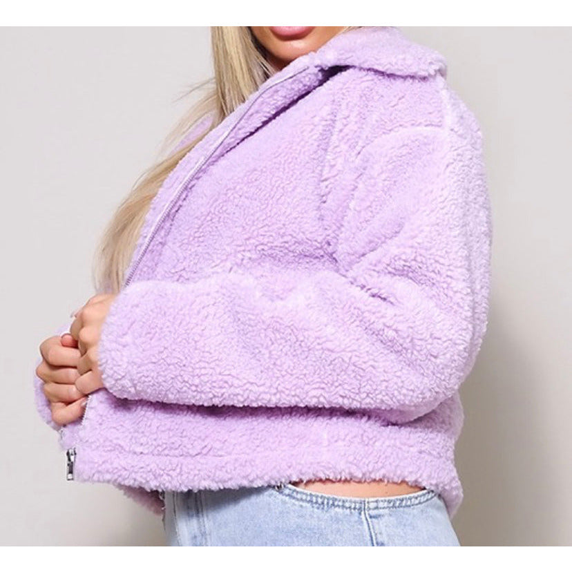 Teddy Jacket Top