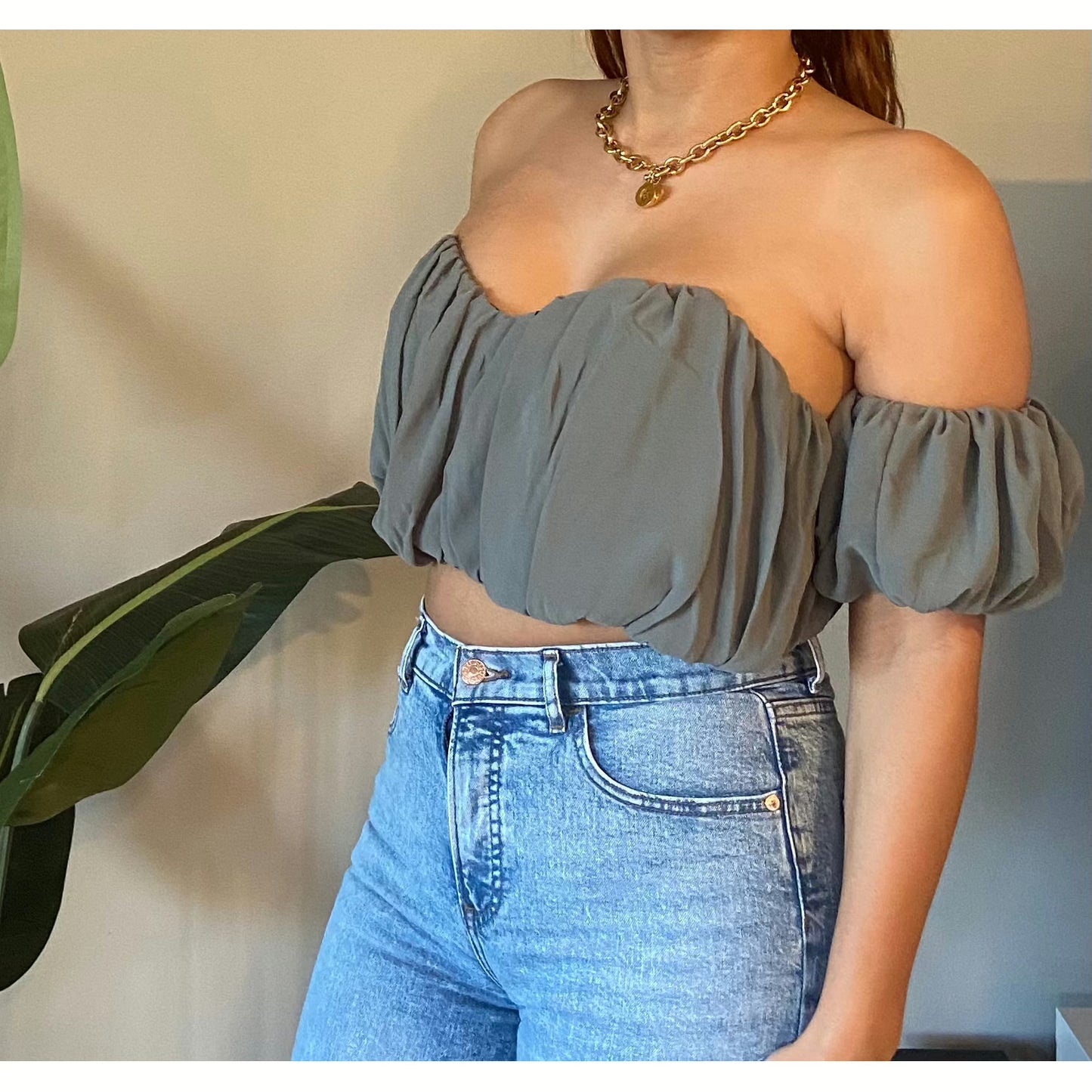 Naomi Off Shoulder Crop Top