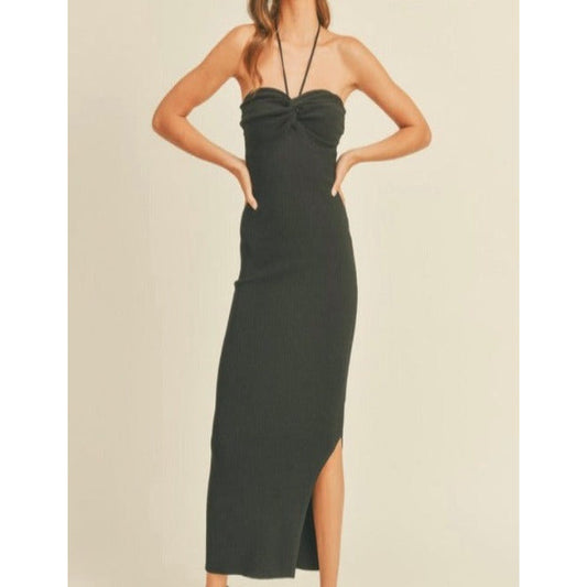 Choco Halter Neck Dress